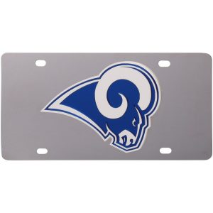 Los Angeles Rams Stainless Steel License Plate